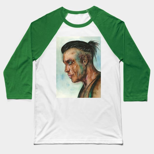 Till Lindemann Baseball T-Shirt by Svetlana Pelin